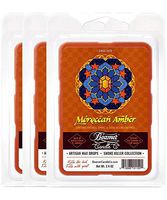 3 Packs of Beamer Candle Co. Smoke Killer Collection Wax Drops, 6-Count Pack - Moroccan Amber Scent + Beamer Smoke Sticker