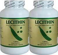 2 Bottles Lecithin, 1200mg 200 Softgels/bottle by NCB