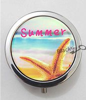 BlackKey Summer Season 3-Compartment Decorative Pocket Gift Box Case Organizer for Pill, Color 1 -824