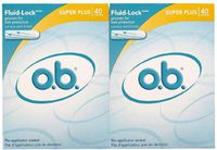O.B. Super Plus Tampons - 40 ct - 2 pk
