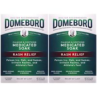 Domeboro Medicated Soak Rash Relief (Burow’s Solution), 12 Powder Packets (Pack of 2)