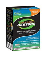 Daily Body Restore Probiotic Supplement with Digestive Enzymes, 30 Capsules