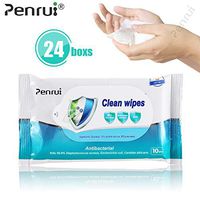 Disinfectant Wipes, 24 Packs 75% Alcohol Wet Wipes Cleaning Wet Wipes, 10Pcs/Pack 75% Alcohol Wet Wipes Suitable for Family All Daily Protection (10 pcs/24 Packs)