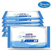 Disinfectant Wipes, 75% Alcohol Cleaning Wet Wipes, Daily Disinfecting Use for Hand Home House Travel Office Electronics School All Purpose (3 Pack 120 Pcs)