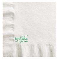 Hoffmaster 760204 Earth Wise Tree Free Beverage Napkin, 2-Ply, 1/4 Fold, 10" Length x 10" Width, White (Case of 3000)