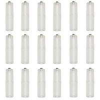 Lontenrea 18 Pcs Transparent AAA to AA Battery Converter Adapter Case AAA Battery Case (18 Pcs AAA Battery Case)