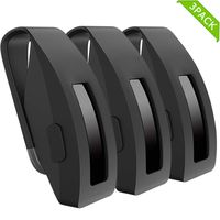 HQzon Compatible Clip Replacement for Fitbit Inspire & Fitbit Inspire HR Fitness Tracker, Made of Soft Comfortable Silicone（Clip-3Black）
