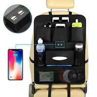 M&Kautosolutions4 Back of seat car Organizer/Storage Solution with 4 USB Charging Ports| LCD Writing/Drawing Tablet Included.Practical Gift for car Owners/Parents/Students/Fur Baby Parents