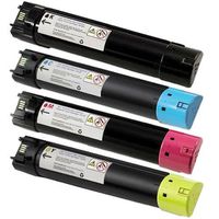 Genuine Dell C5765dn, Dell C5765 OEM Toner Cartridge Set, Black, Cyan, Yellow and Magenta