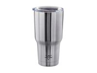 Monoprice Emperor Tumbler - 30 fl. oz. - Sliver | BPA Free, Insulated, Sweatproof, Hot and Cold - Pure Outdoor Collection