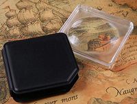 ZTYD Mini Folding Magnifying Glass, Pull-Type Acrylic Magnifying Glass Handheld 50Mm Magnification 5X Outdoor Camping Lens