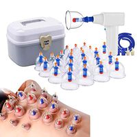 Electric Vacuum Cupping Set Vacuum Magnetic Cupping Physical Massage Lymphatic Drainage Pain Relief Health Care for Waist/Shoulder/Back/Arm/Leg/Foot