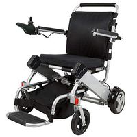 Panda Life-Lightweight Folding Lithium Battery Electric Wheelchair(D5) (Silver)