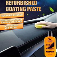 Automotive& Leather Maintenance Agent, Auto Renovated Coating Paste, Deep Treatment of Stains, Environmentally Friendly Materials, Harmless and Tasteless, 1 Bottle