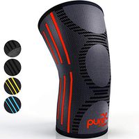 Pure Support Knee Brace Compression Sleeve Support | Patella Stabilizer for Meniscus Tear | Arthritis Pain for Running | Crossfit | Sports | Women | Men