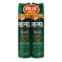 Repel Insect Repellent Sportsmen Max Formula 40% DEET, Aerosol, 2/6.5-Ounce