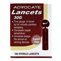 Advocate Twisttop Lancets 100 Bx 50Bx pcs, Case of 50