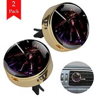 Space soldier two gold air freshener aromatherapy essential oil diffusers for car vent clip portable with four refill pads 1.33x1.83in