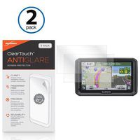 Garmin Dezl 570LMT Screen Protector, BoxWave [ClearTouch Anti-Glare (2-Pack)] Anti-Fingerprint Matte Film Skin for Garmin Dezl 570LMT