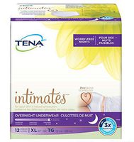 12 Count (1 Package) Tena Incontinence Underwear for Women, Overnight, Extra Large