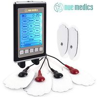 Tens Unit Muscle Stimulator 12 Massage Modes [Lifetime Warranty] Electronic Pulse Massager Rechargeable Planters Fasciitis Tennis Elbow Carpal Tunnel Arthritis Bursitis Tendonitis (Black)