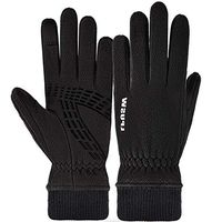 Yjdr Lightweight Running Gloves Warm Gloves Mittens Liners Women Men Touch Screen Gloves Cycling Bike Sports Compression Gloves for Winter Early Spring Or Fall (Color : Black)