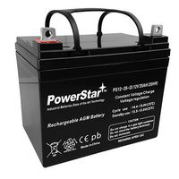 POWERSTAR Deep Cycle Compatible Wheelchair Battery for Pride Mobility Sundancer Scooter