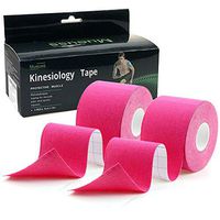 MUEUSS Kinesiology Tapes Uncut Waterproof Hypoallergenic Breathable Elastic Roll for Knee Ankle Muscles Elbow Shoulder Latex Free 16.5 ft (Beige (2 pc/Set))