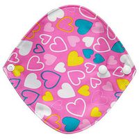 7 Inch Cloth Sanitary Pads HP95 Women Reusable & Washable Cloth Menstrual Pads Sanitary Napkins Cloth with Charcoal Bamboo Absorbency Layer - Soft and Comfortable (D)