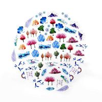 DIY Notebook Laptop Stickers Pack, Vsco Girl Kids Washi Sticker for Laptop Notebook Scrapbook Diary Album Luggage Water Bottle Stationery Scrapbooking Stamping Stickers, Pack of 60pc