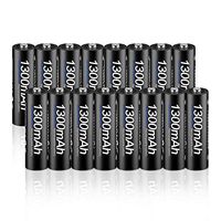 Tenberly 1.2V AA 1300mAh Rechargeable Batteries Double A Ni-MH Pre-Charged Rechargeable Battery,16 Pack