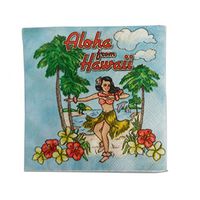 Hawaiian Cocktail Beverage Paper Party Napkins Hula Girl