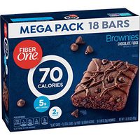 Fiber One Brownies, 70 Calorie Bar, 5 Net Carbs, Snacks, Chocolate Fudge, 18ct