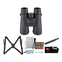 Nikon 7576 Monarch 5 8x42 Waterproof/Fogproof Roof Prism Binoculars Bundle with Nikon Lens Pen & Essential Accessories (5 Items)