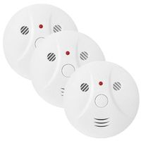 3 Pack Combination Smoke and Carbon Monoxide Detector Battery Operated, Travel Portable Photoelectric Fire&Co Alarm for Home