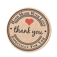 ThinIce Round Love Heart Thank You Stickers DIY Cake Baking Gift Box Labels Sticker Seals & Stickers