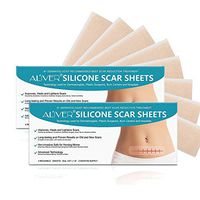 Ultra-thin Reusable Silicone Scar Sheets - Viowey Washable Scar Removal Sheets for Keloid, C-Section, Hypertrophic, Pregnancy,Surgical Scars Softens Repair Scars 4 Pcs/Box 2 Month Supply (8 Pcs)