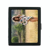 Perfection In Style Metal Cigarette Case Vintage Farm Girl Design 018