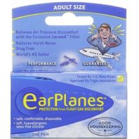 EarPlanes Adult Ear Plugs, 1 Pair Per Pack