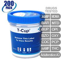 MiCare [200pk] - 12-Panel Multi Drug Test Cup (AMP/BAR/BUP/BZO/COC/mAMP/MDMA/MTD/OPI/OXY/PCP/THC with A3) #MI-TDOA-6124A3
