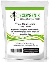 Brand New Pack of"Triple Magnesium" 500mg Capsules (Made in UK) [Several Sizes Available] (30)