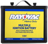 Rayovac Emergency Battery, 7.5 Volt Screw Terminals