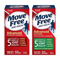 Glucosamine & Chondroiton Plus MSM Advanced Joint Health Supplement Tablets, Move Free (120 Count in a Bottle) and Comfort and Glucosamine & Chondroitin Advanced Joint Health Supplement Tablet(200)
