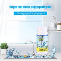 NMSLA Sink and Drain Cleaner Powerful Pipe Dredging Agent Powerful Sink Drain Cleaner Magic Bubble Bombs Fast Foaming Pipe Cleaner for Kitchen Sewer Toilet Closestool Clogging contribution