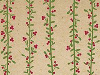 Gift Wrap Paper - 30 inches x 150 feet - Kraft Twigs and Berries