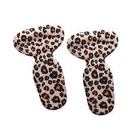 3 Pairs T Shape Heel Grips Care Heel Cushions Padded Heel Liners,Leopard