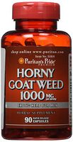 Puritan's Pride Horny Goat Weed 1,000mg, Exotic Herb for Men, Herbal Energy Supplement, 90 Rapid Release Capsules