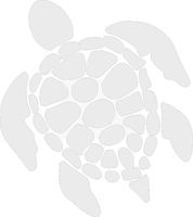 Sea Turtle Vinyl Decal - 8 Inches - For Cars, Trucks, Windows, Laptops, Tablets - High Quality, Outdoor-Grade 2.5mil Thick Vinyl - White