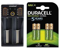 4X Recharge Ultra AAA 900mAh Rechargeable Batteries + Smart AAA NiMH USB Battery Charger (AAA 900mAh)