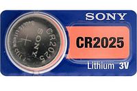 500 X Cr2025 Sony 3 Volt Lithium Coin Cell Batteries (On A Card)